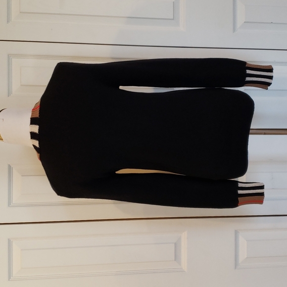 BURBERRY ICON STRIPE 100% CASHMERE SWEATER - Picture 8 of 10